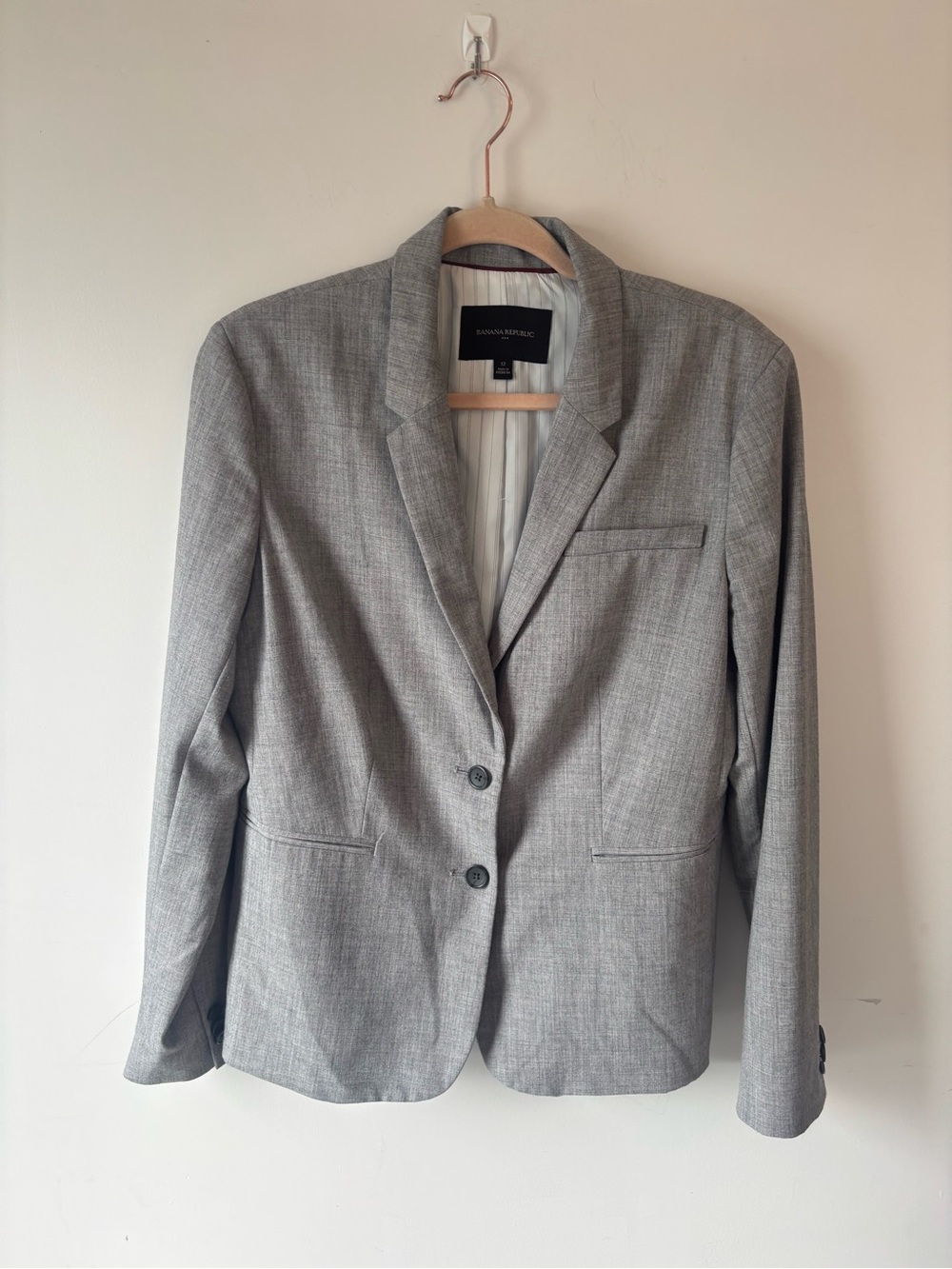 Banana Republic 12 Gray Blazer